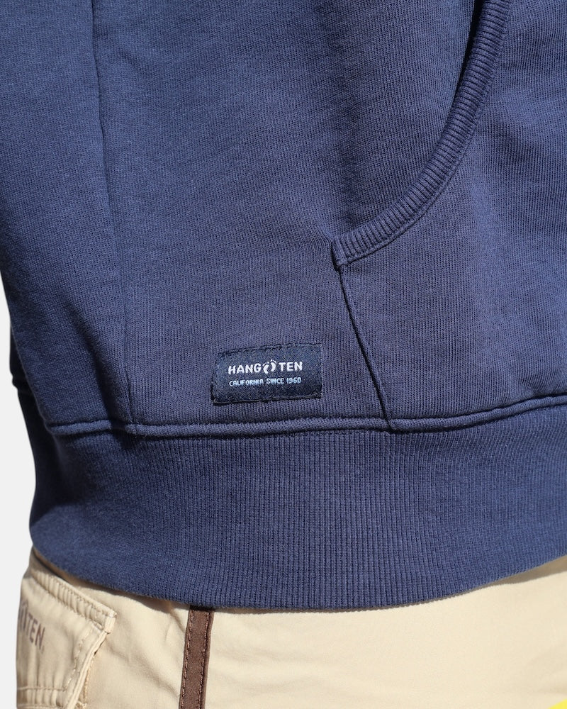 Classic Logo Organic Cotton Hoodie - Mood Indigo