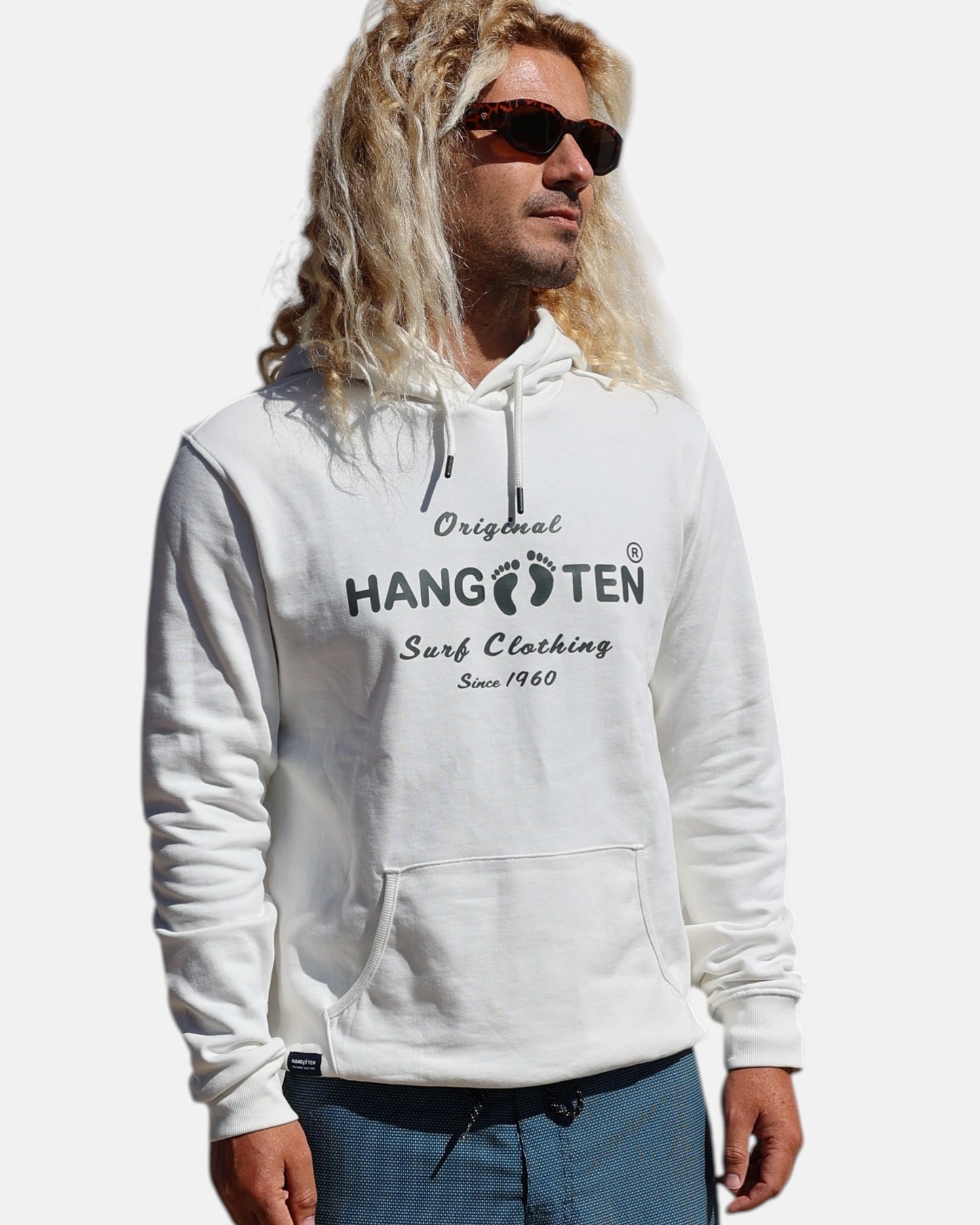 Classic Logo Organic Cotton Hoodie - Off White