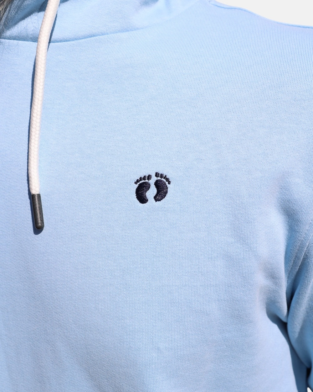 Good Vibes Retro Organic Cotton Hoodie - Powder Blue