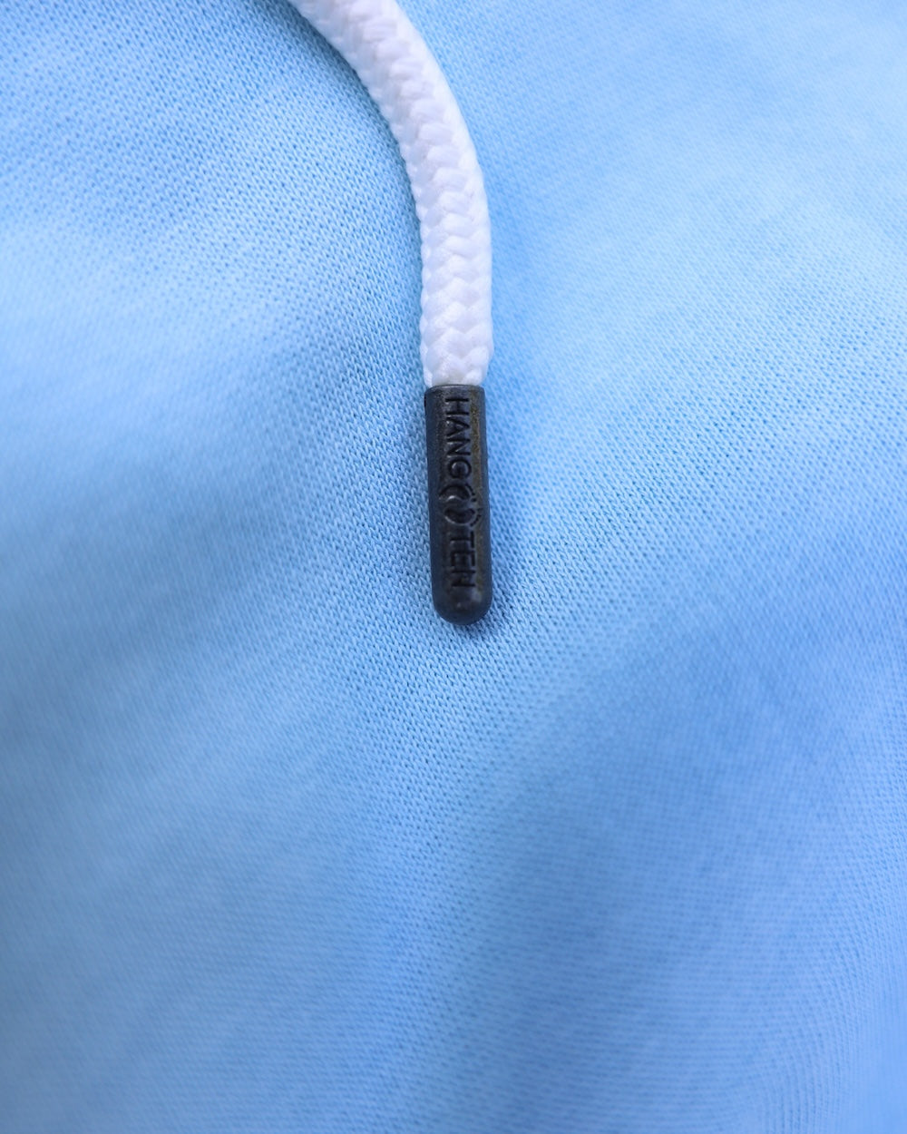Good Vibes Retro Organic Cotton Hoodie - Powder Blue