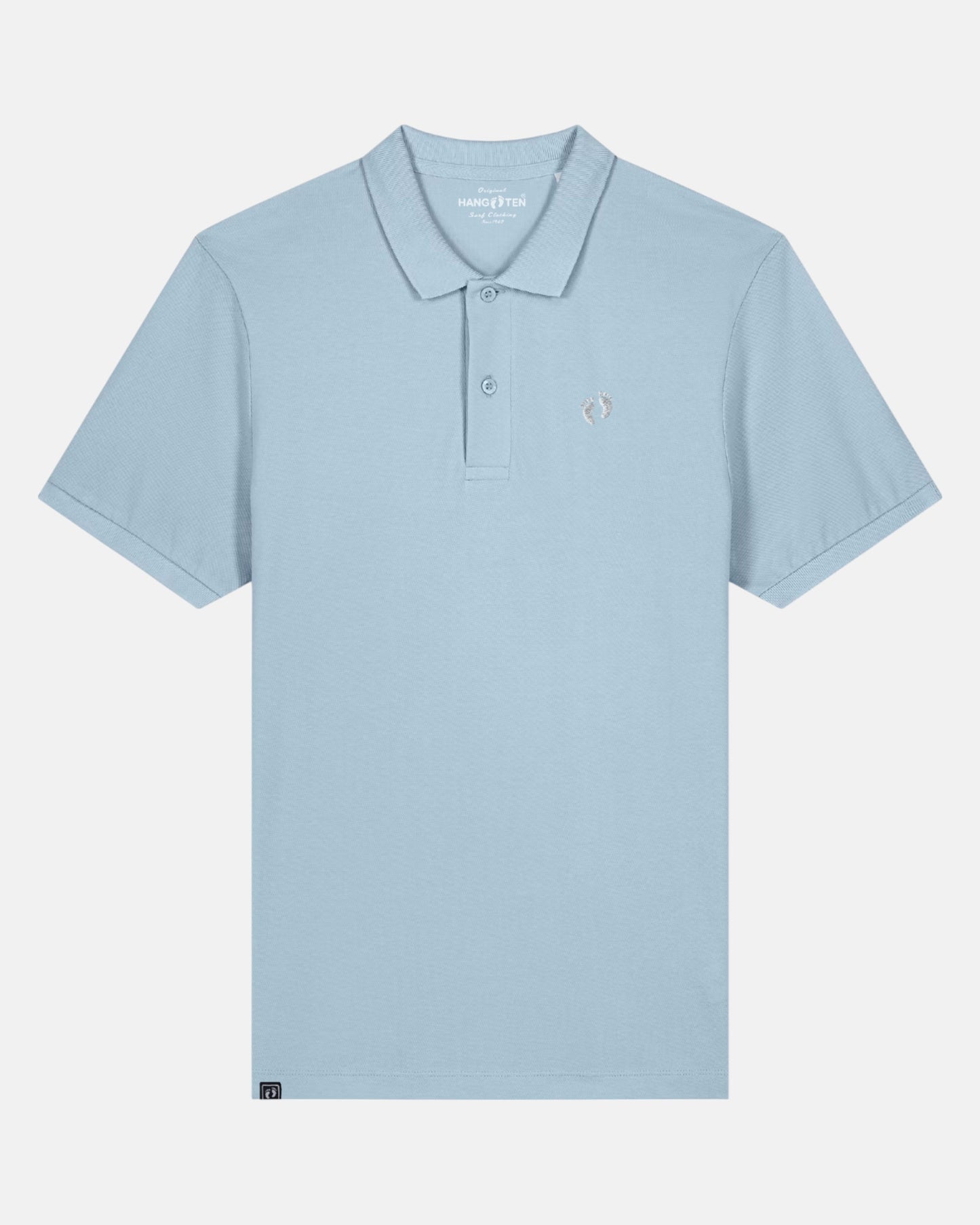 Icon Organic Cotton Polo Shirt - Sky Blue