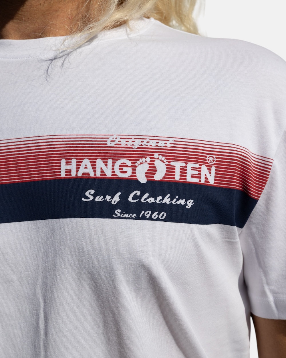 Striped Organic Cotton T-shirt - White