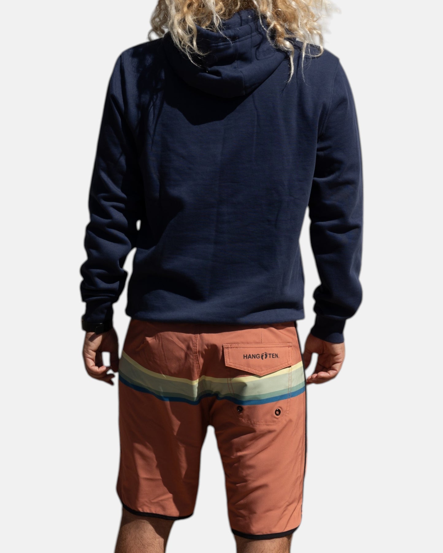 Vintage Logo Organic Cotton Hoodie - Mood Indigo