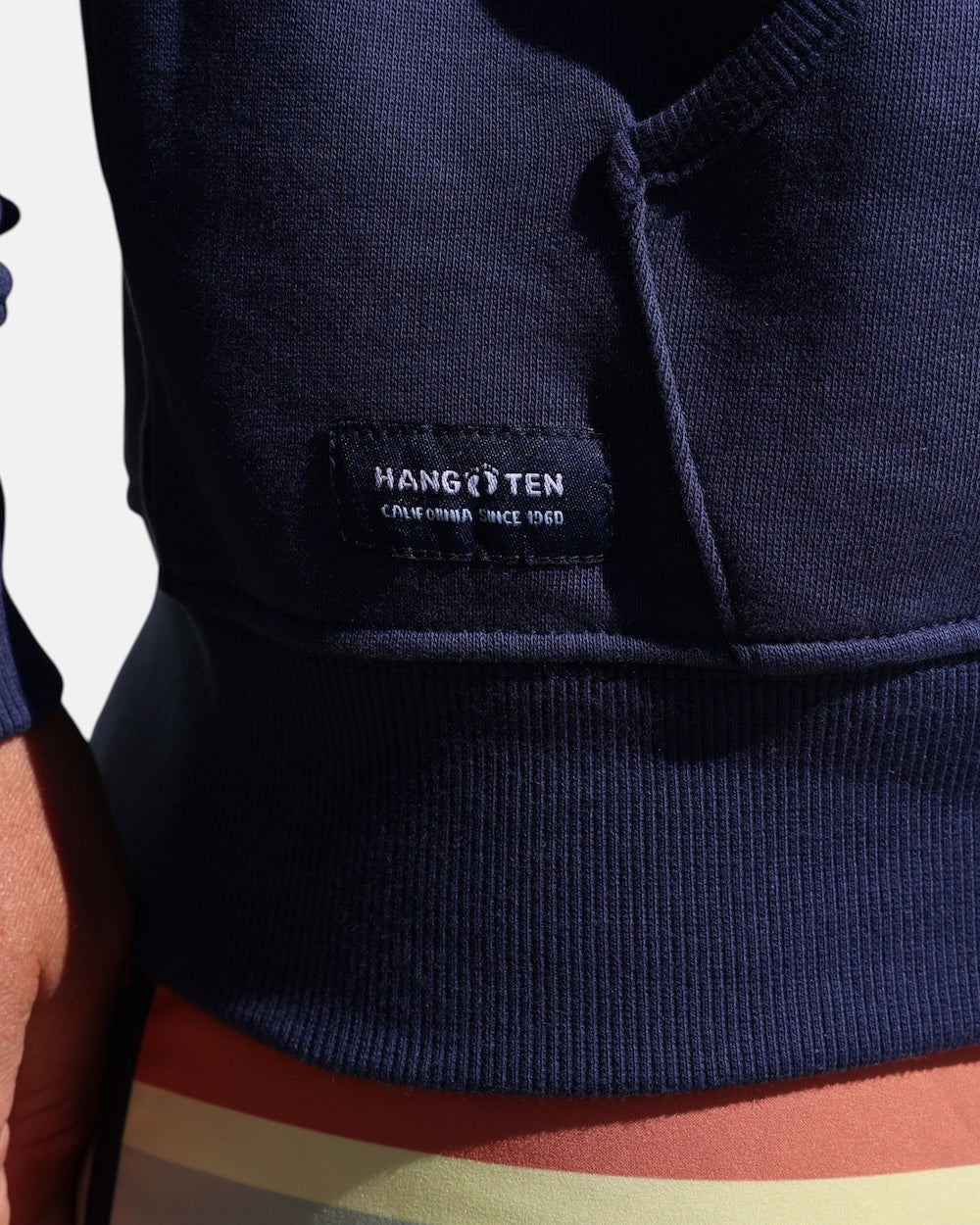 Vintage Logo Organic Cotton Hoodie - Mood Indigo