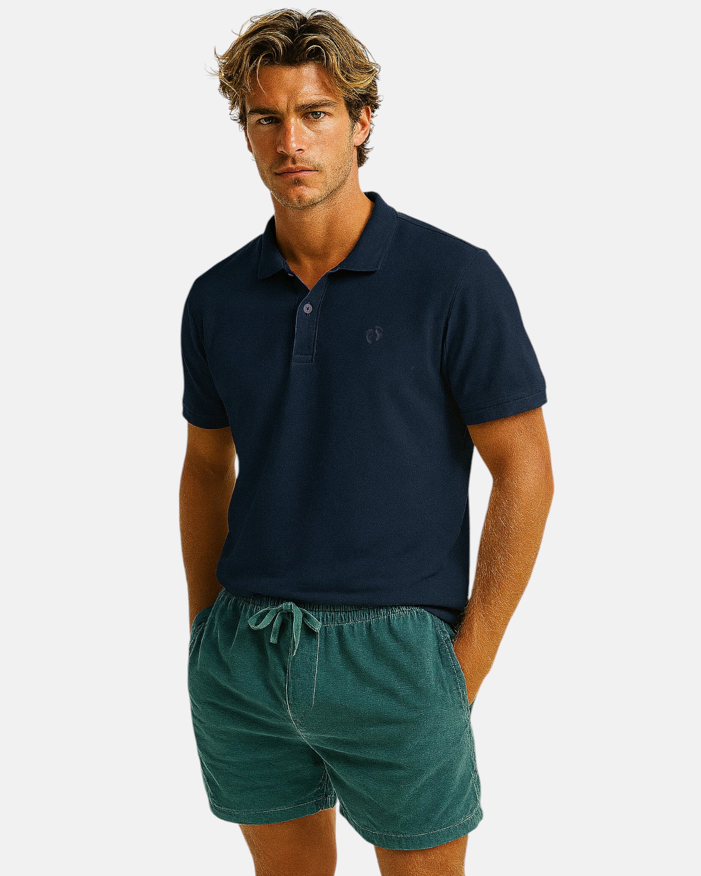 Icon Organic Cotton Polo Shirt - French Navy