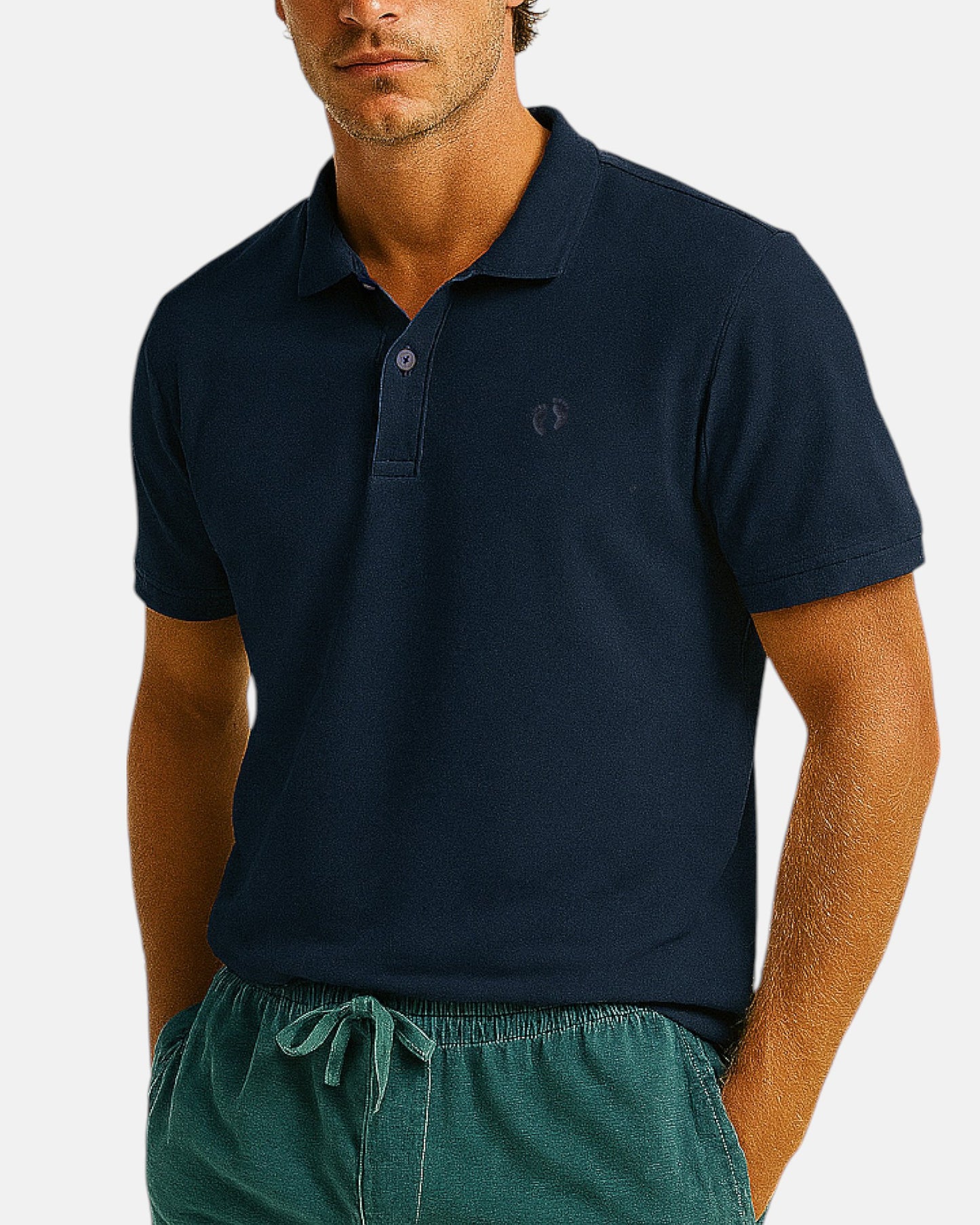 Icon Organic Cotton Polo Shirt - French Navy