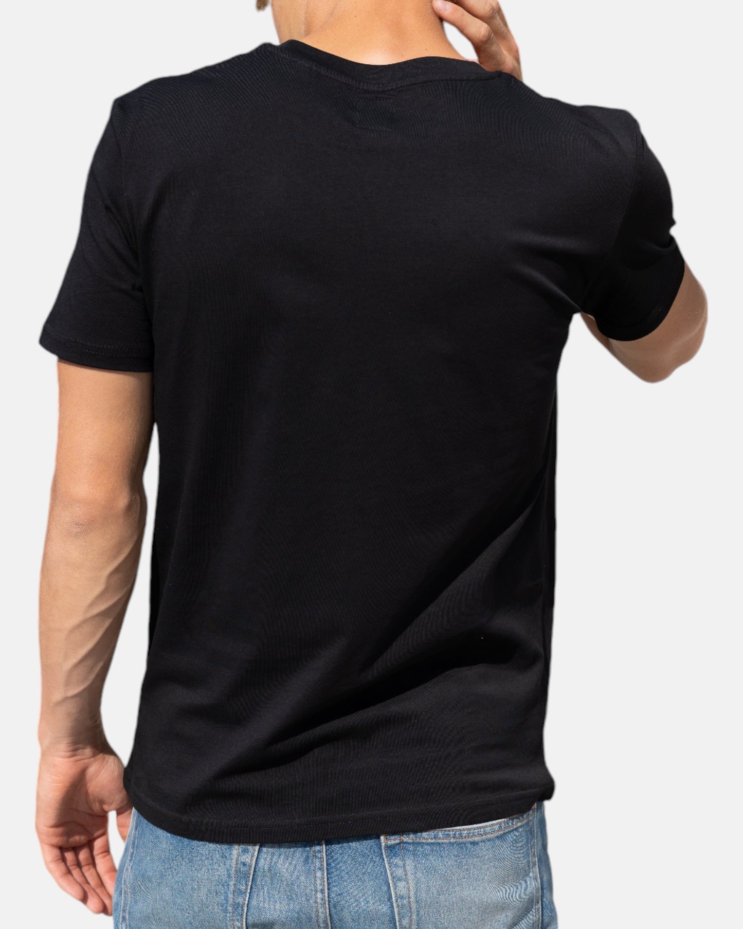 Icon logo t-shirt in 100% organic cotton - Black