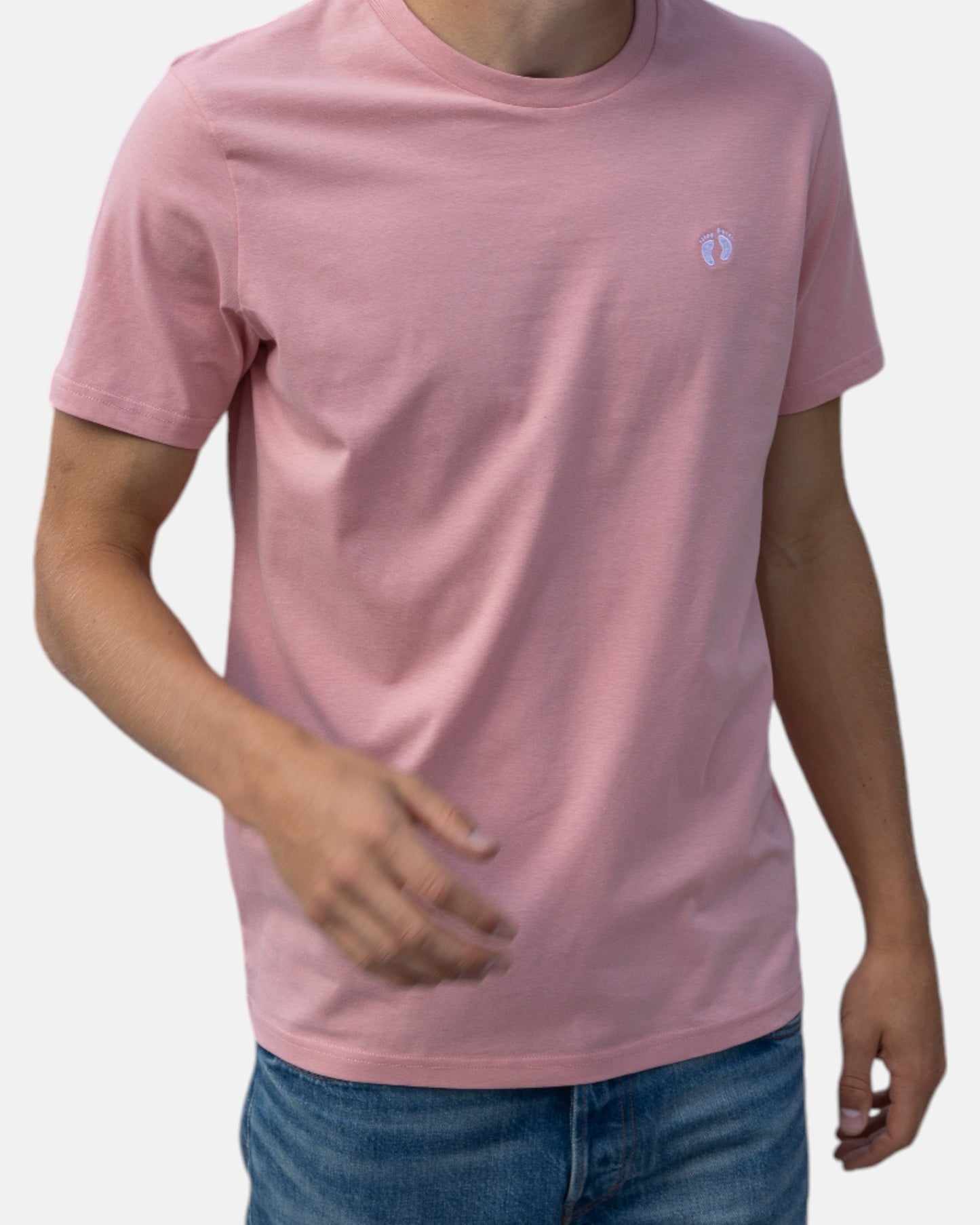 Icon logo t-shirt in 100% organic cotton - Pink