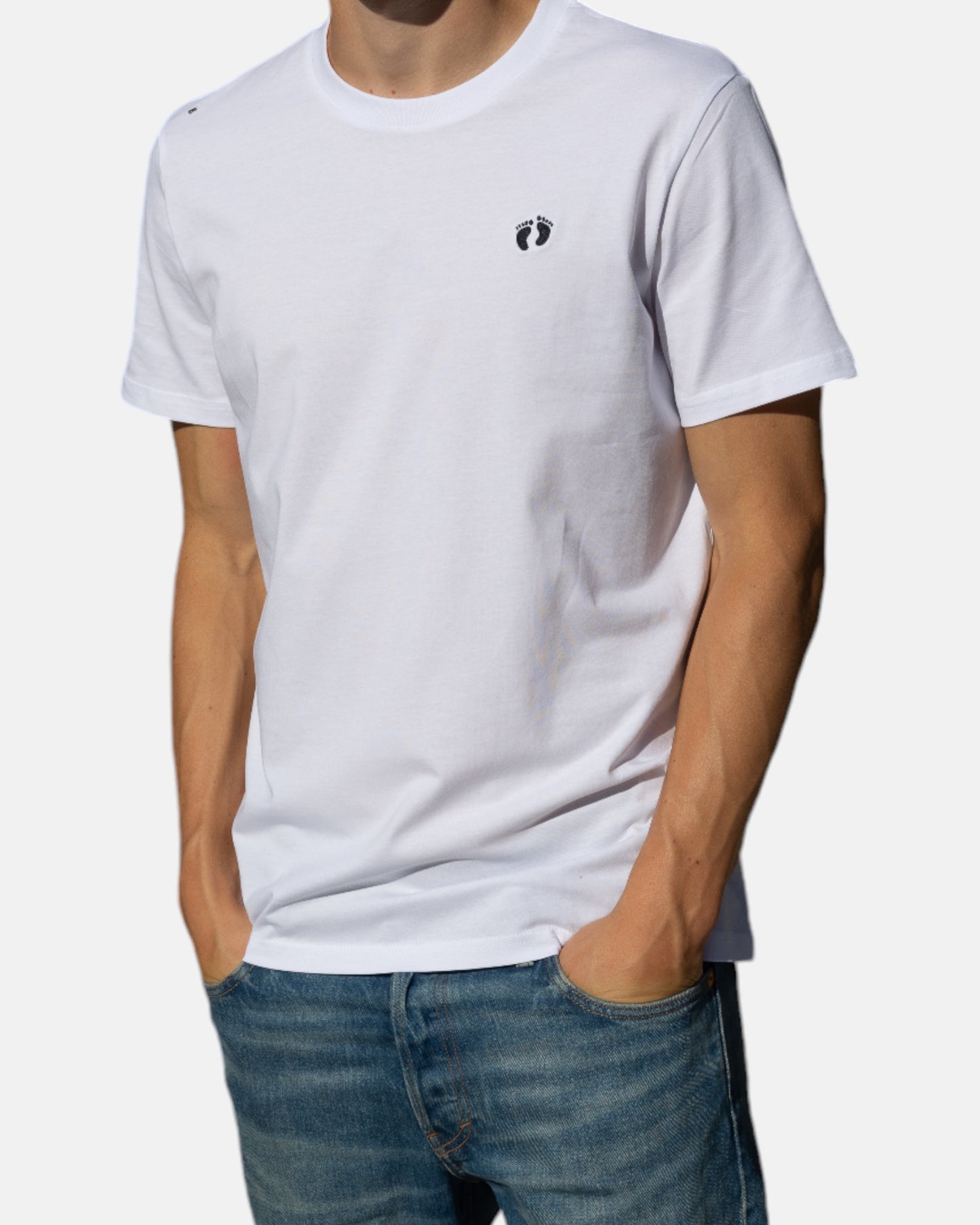 Icon logo t-shirt in 100% organic cotton - White