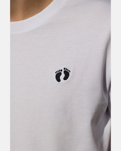 Icon logo t-shirt in 100% organic cotton - White