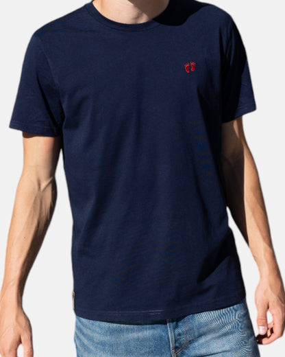 Icon logo t-shirt in 100% organic cotton - Navy