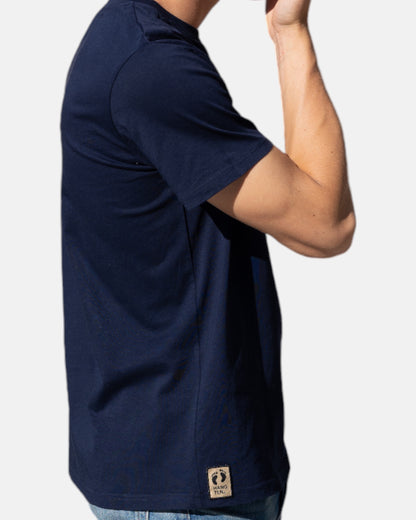 Icon logo t-shirt in 100% organic cotton - Navy