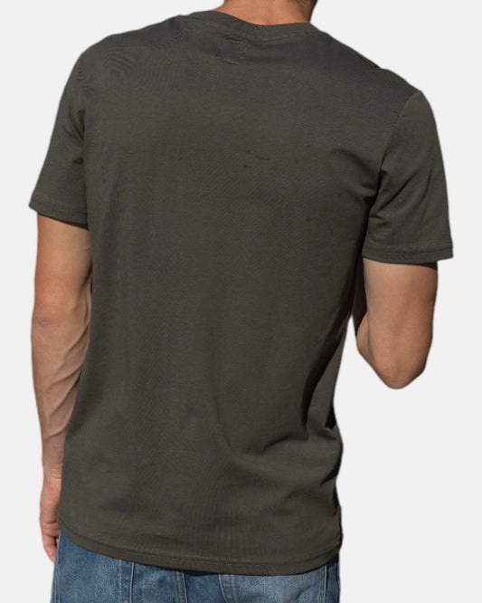 Logo d'icône t-shirt en 100% coton biologique - Kaki vert