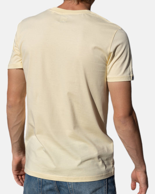 Logo d'icône t-shirt en 100% coton biologique - Jaune clair