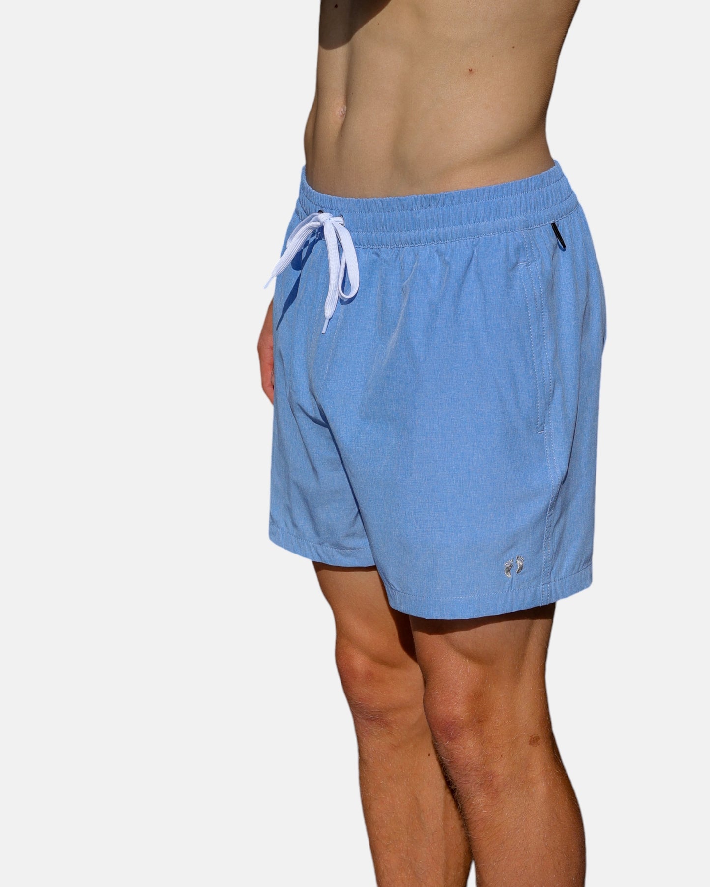 Swim shorts with inner breif - Blue