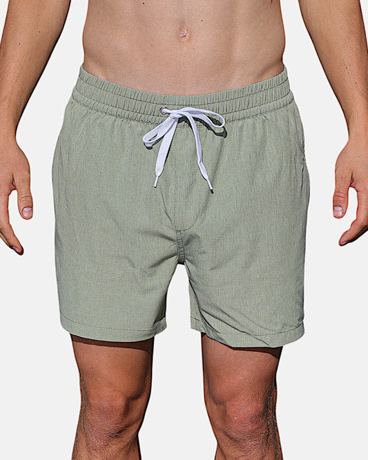 Swim shorts with inner brief - Green