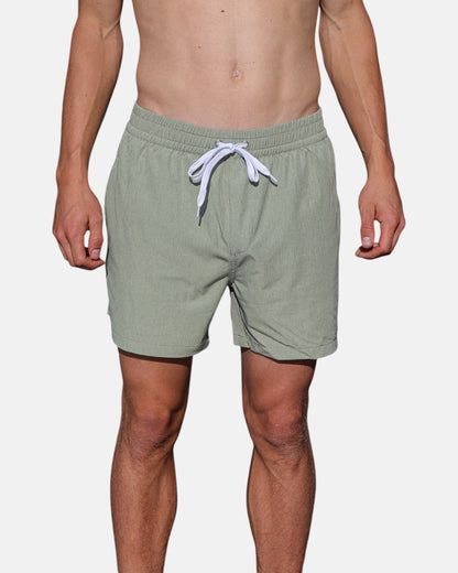 Swim shorts with inner brief - Green