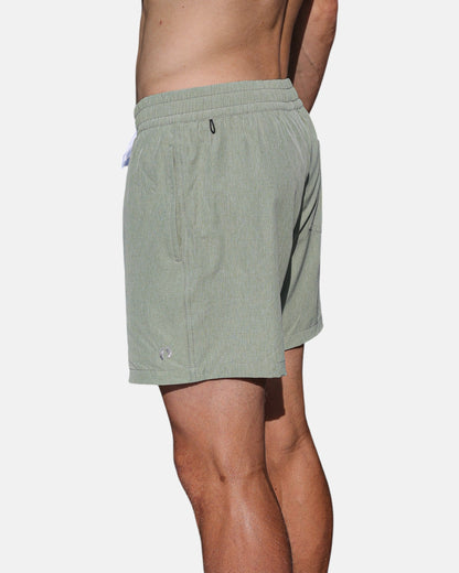 Swim shorts with inner brief - Green