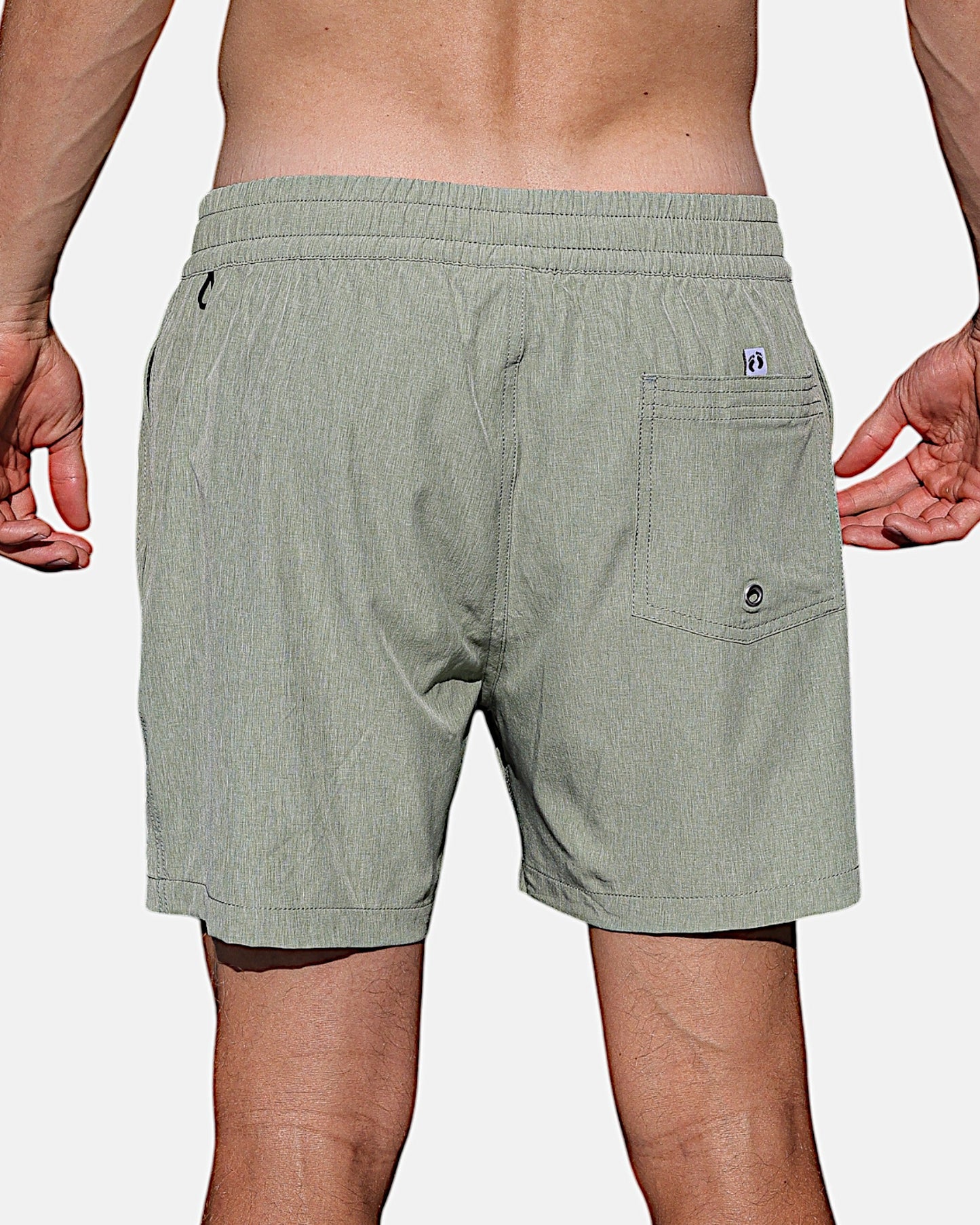 Swim shorts with inner brief - Green