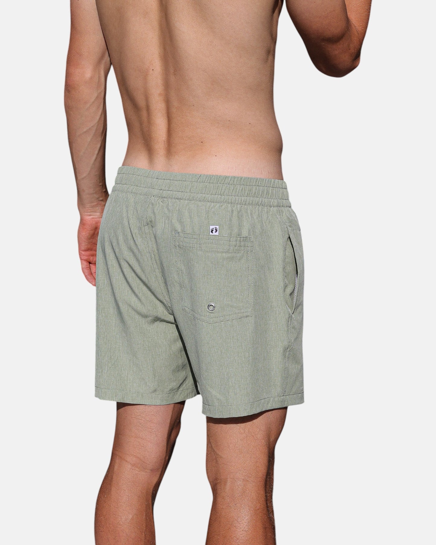 Swim shorts with inner brief - Green