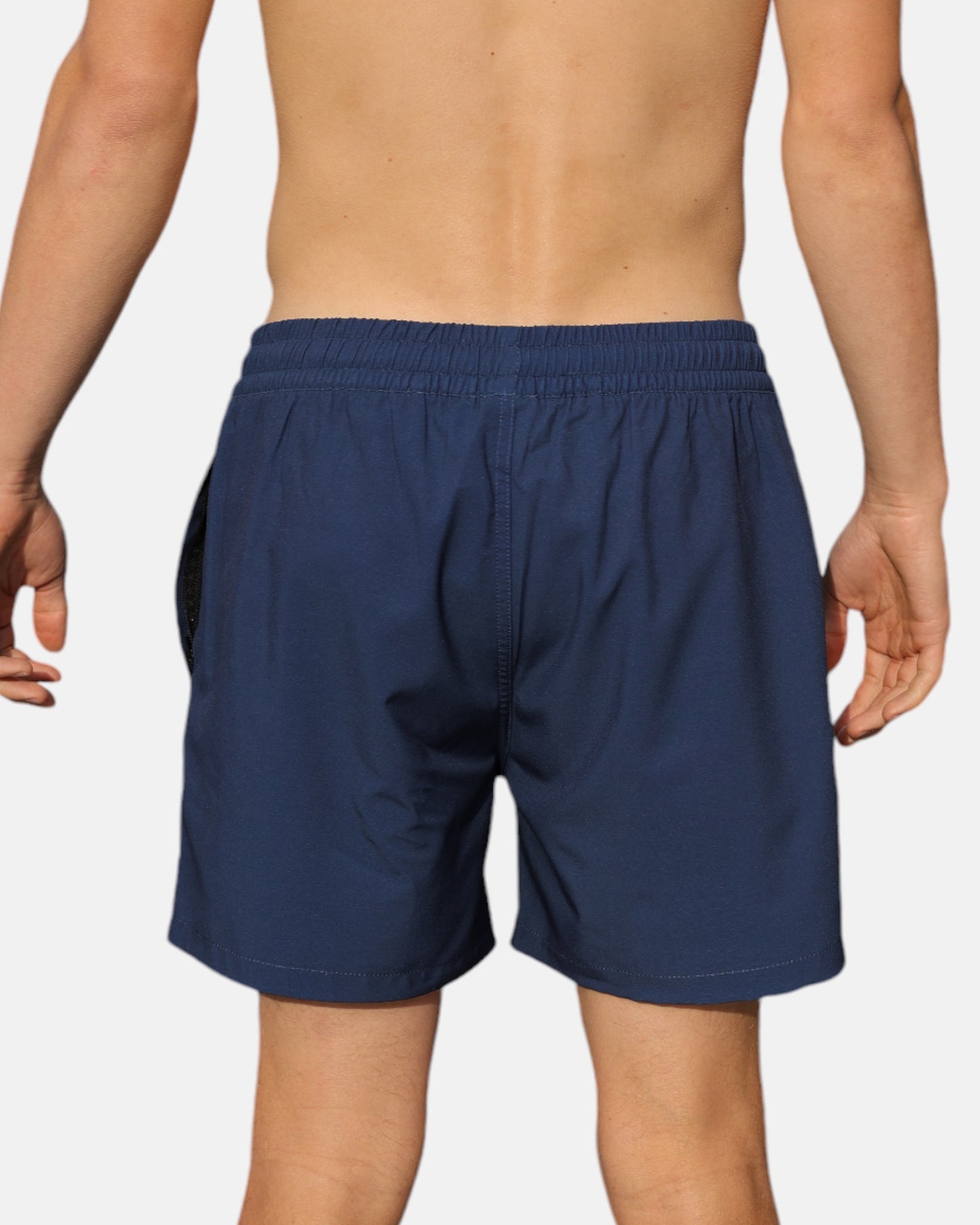 Swim hybrid shorts with inner tights - Navy