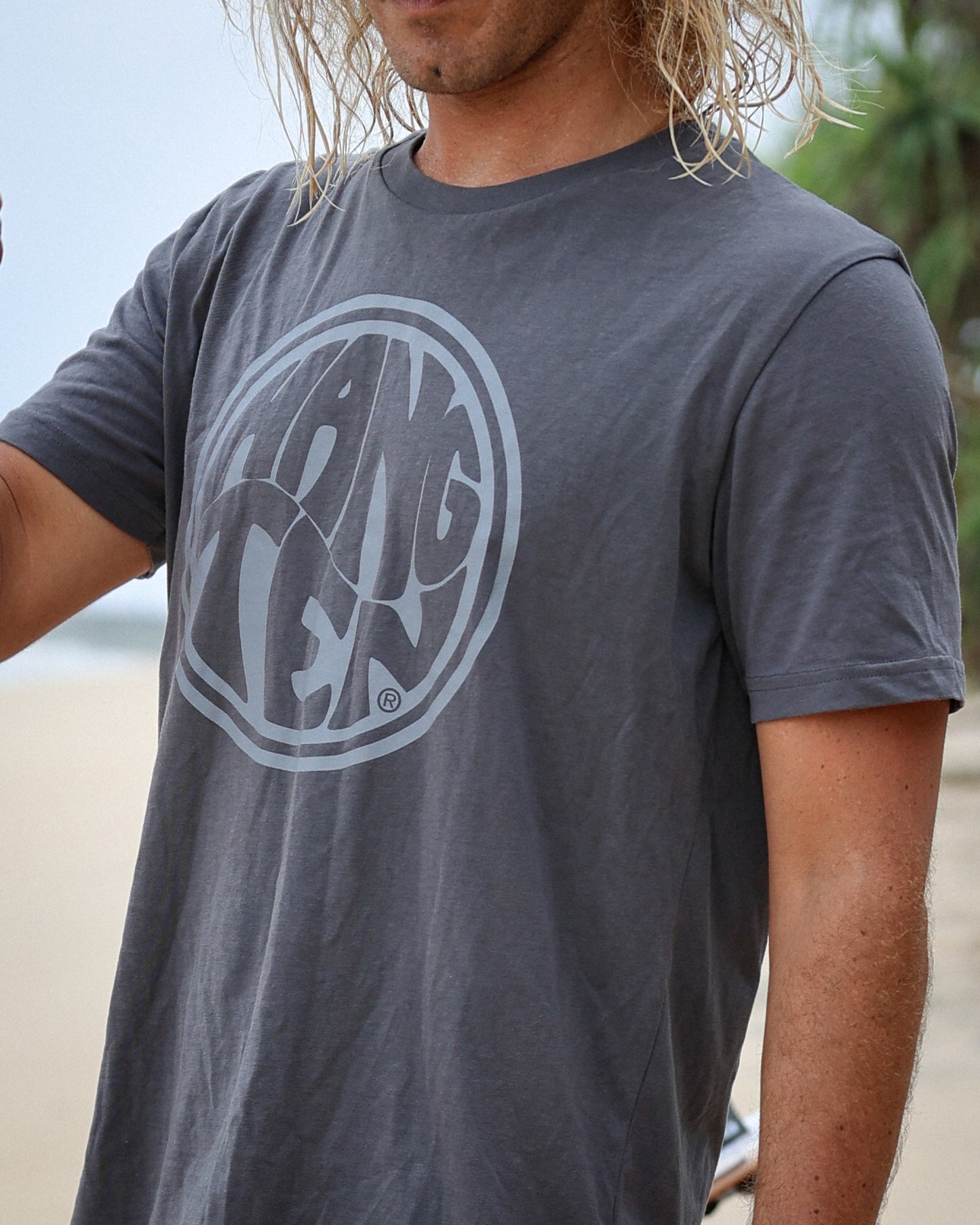 Hang Ten Surfer T-shirt - Anthracite Grey