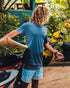 Icon Logo T-shirt - Blue Dark Heather