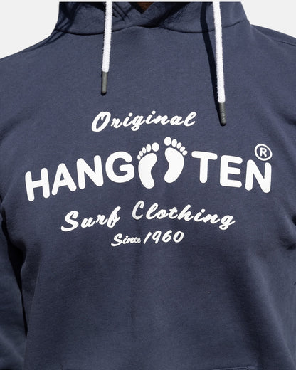 Classic Logo Organic Cotton Hoodie - Mood Indigo
