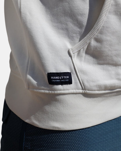 Classic Logo Organic Cotton Hoodie - Off White