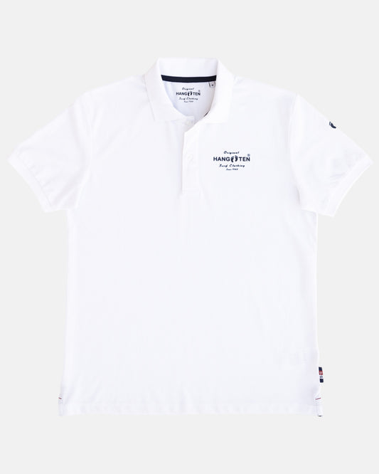 Classic Logo Organic Cotton Polo Shirt - White
