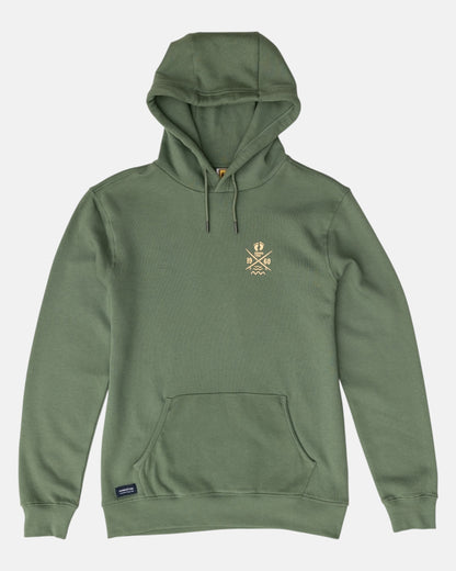 Cross Board Retro Organic Cotton Hoodie - Laurel Wreath