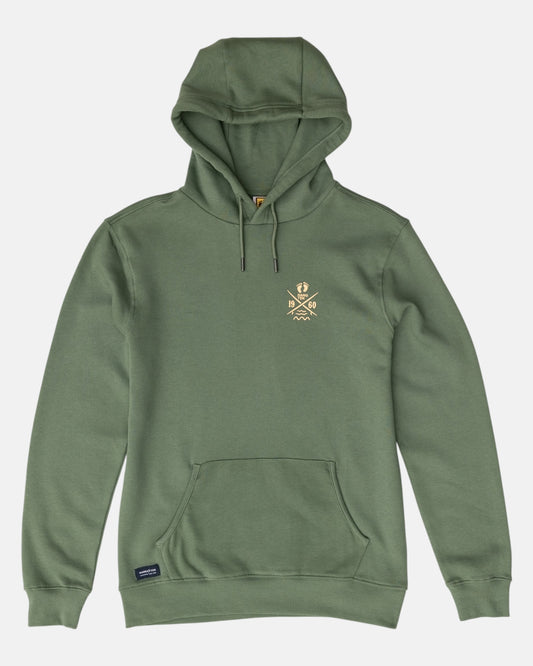 Cross Board Retro Organic Cotton Hoodie - Laurel Wreath