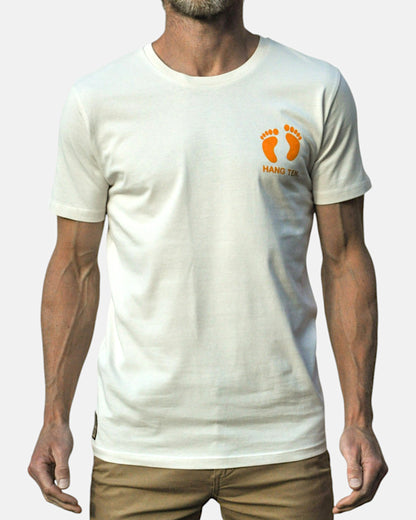 T-shirt Hang Ten Shaka - Blanc cassé