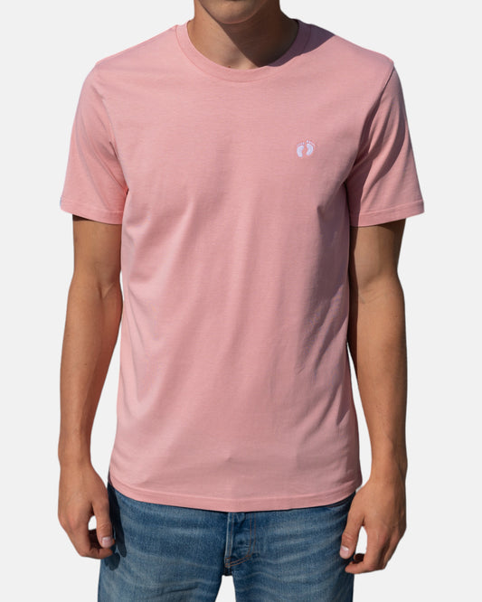 Icon logo t-shirt in 100% organic cotton - Pink