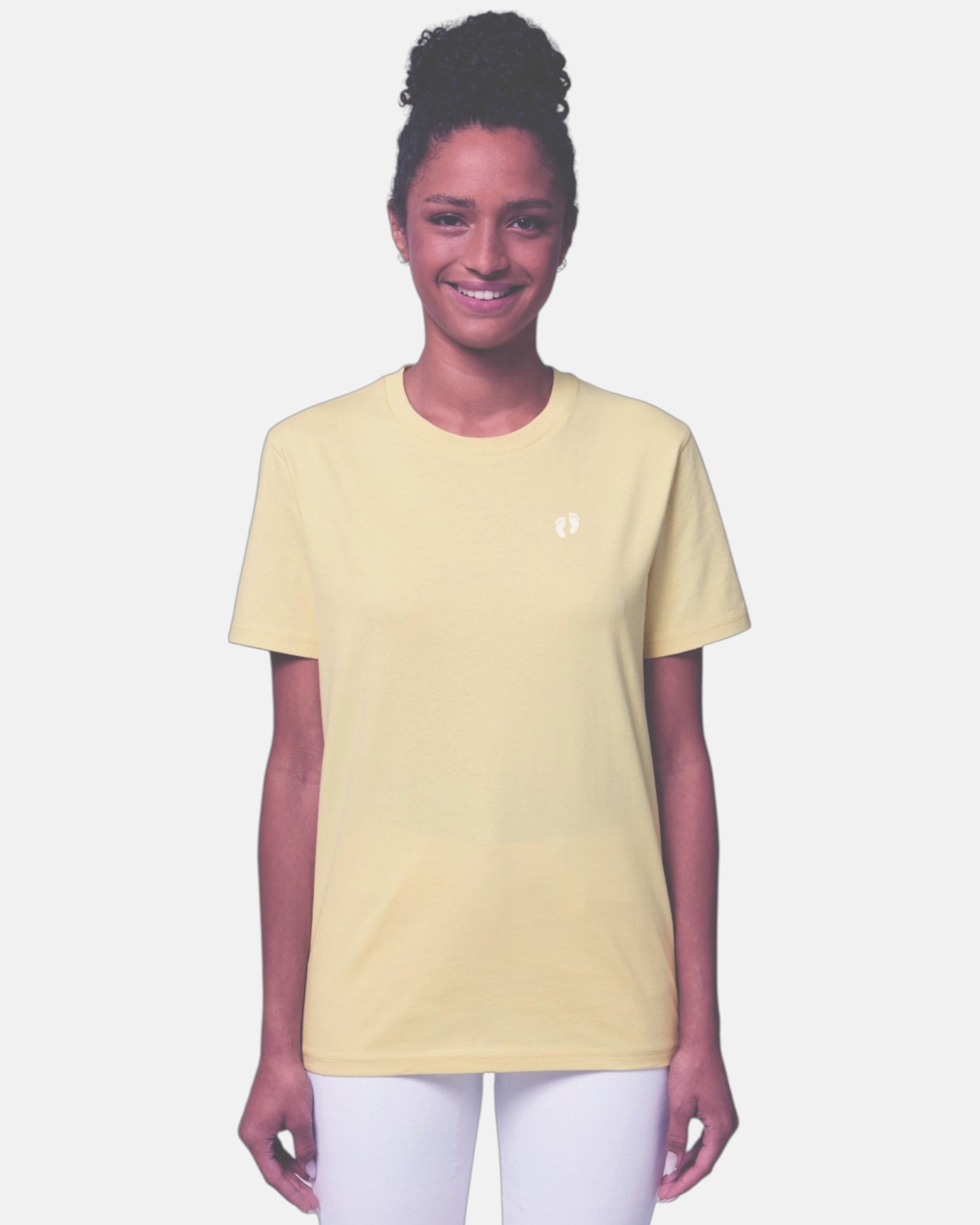 Icon logo t-shirt - Light yellow W