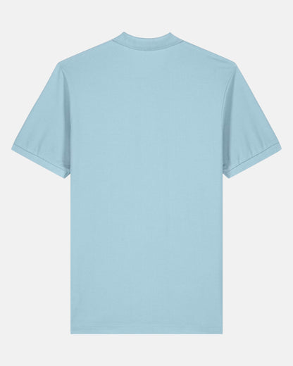 Icon Organic Cotton Polo Shirt - Sky Blue
