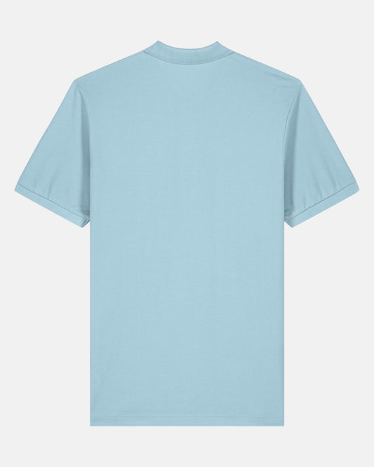 Icon Organic Cotton Polo Shirt - Sky Blue