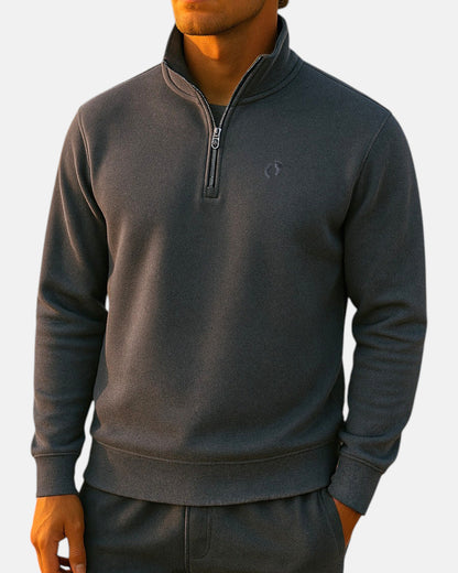 Quarter Zip Sweatshirt - Anthracite M