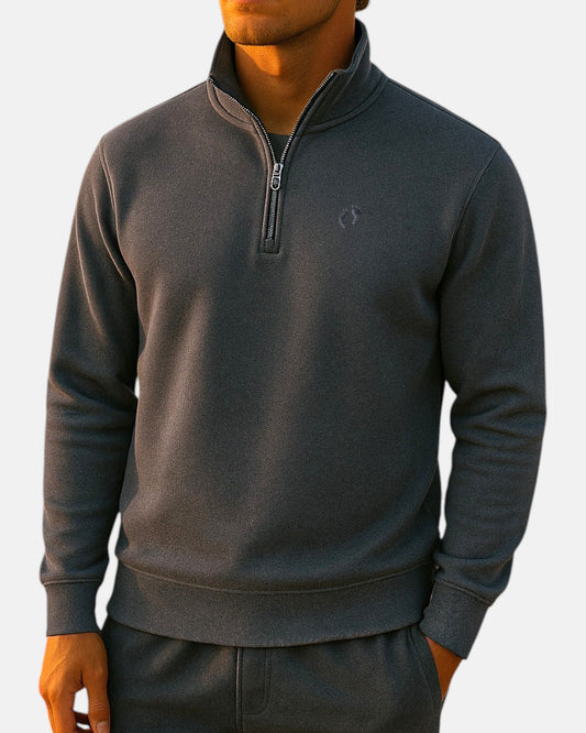 Quarter Zip Sweatshirt - Anthracite M