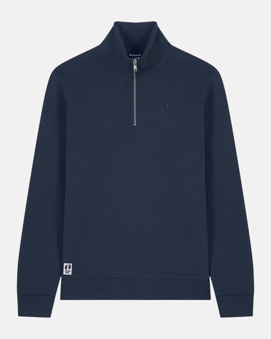 Quarter Zip Sweatshirt - French Navy
