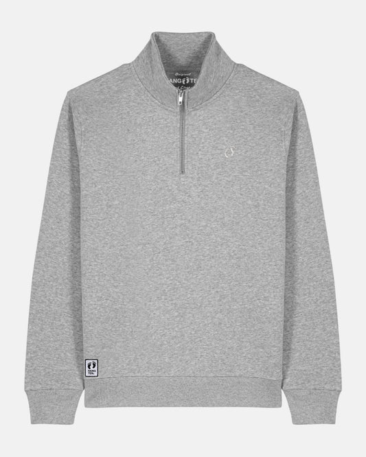 Quarter Zip Sweatshirt - Heather Grey W
