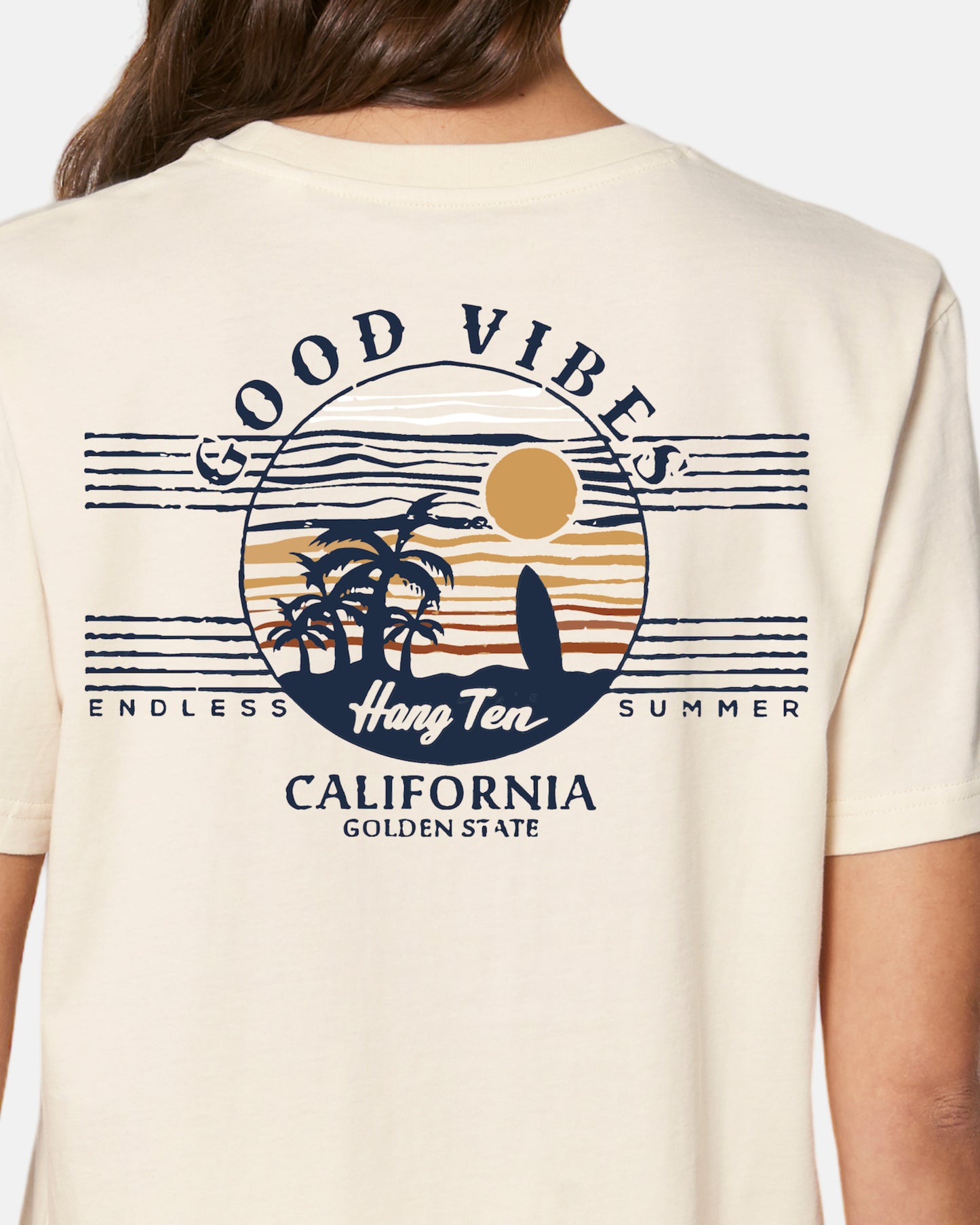 Hang Ten Good Vibes T-shirt W - Off White