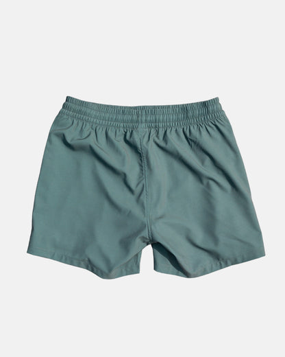 Swim hybrid shorts with inner tights - Green kahki