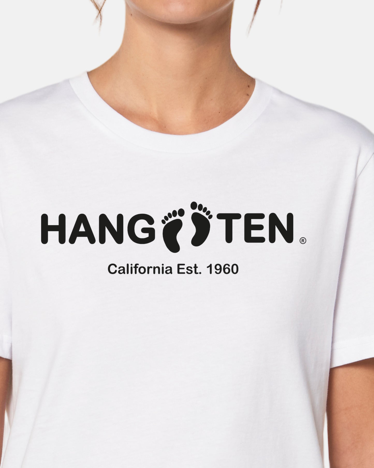 Hang Ten Logo T-shirt W - White