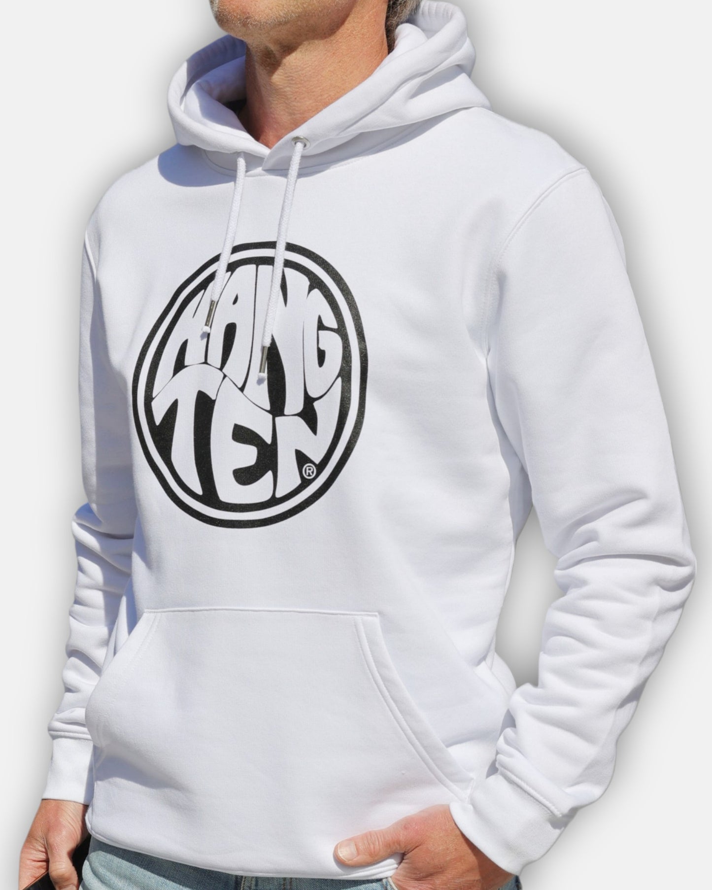 Hang Ten Surfer Hoodie - White