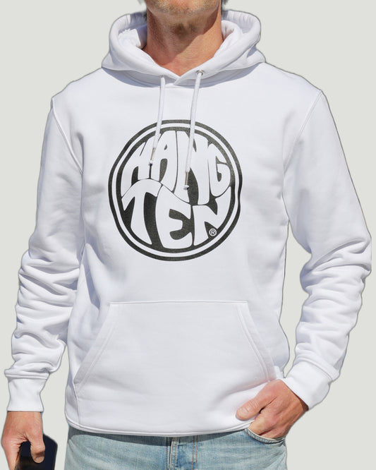 Hang Ten Surfer Hoodie - White