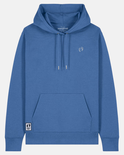 Icon Feet Organic Cotton Hoodie - Mindful Blue