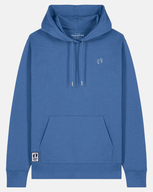 Icon Feet Organic Cotton Hoodie - Mindful Blue