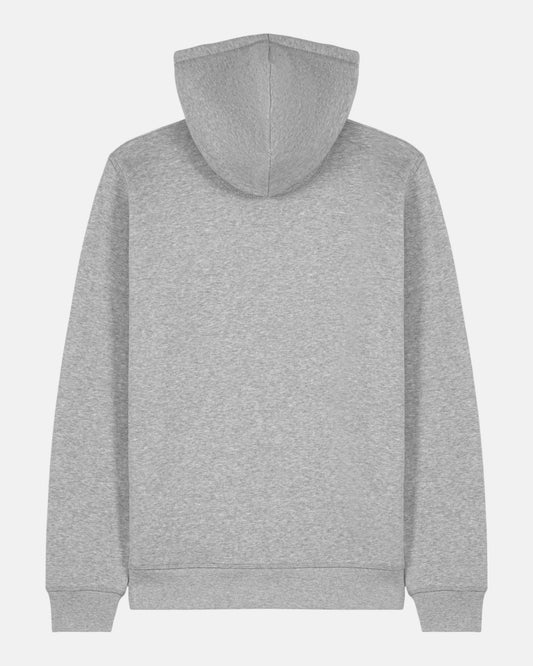 Zip Organic Cotton Hoodie - Heather Grey