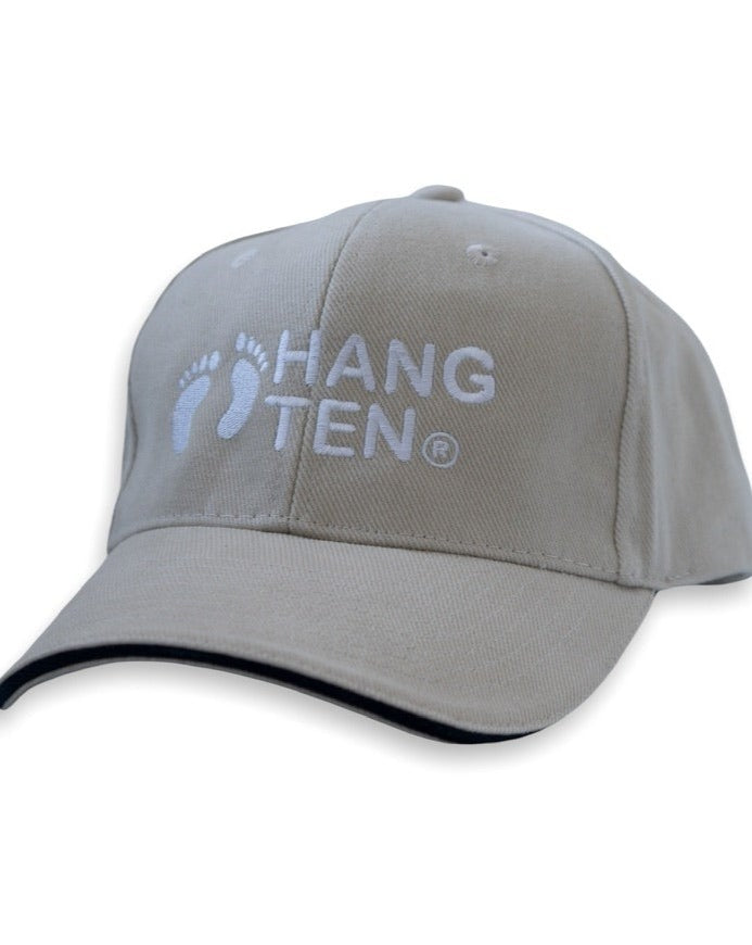 Hang Ten Logo Cap - Stone / Navy